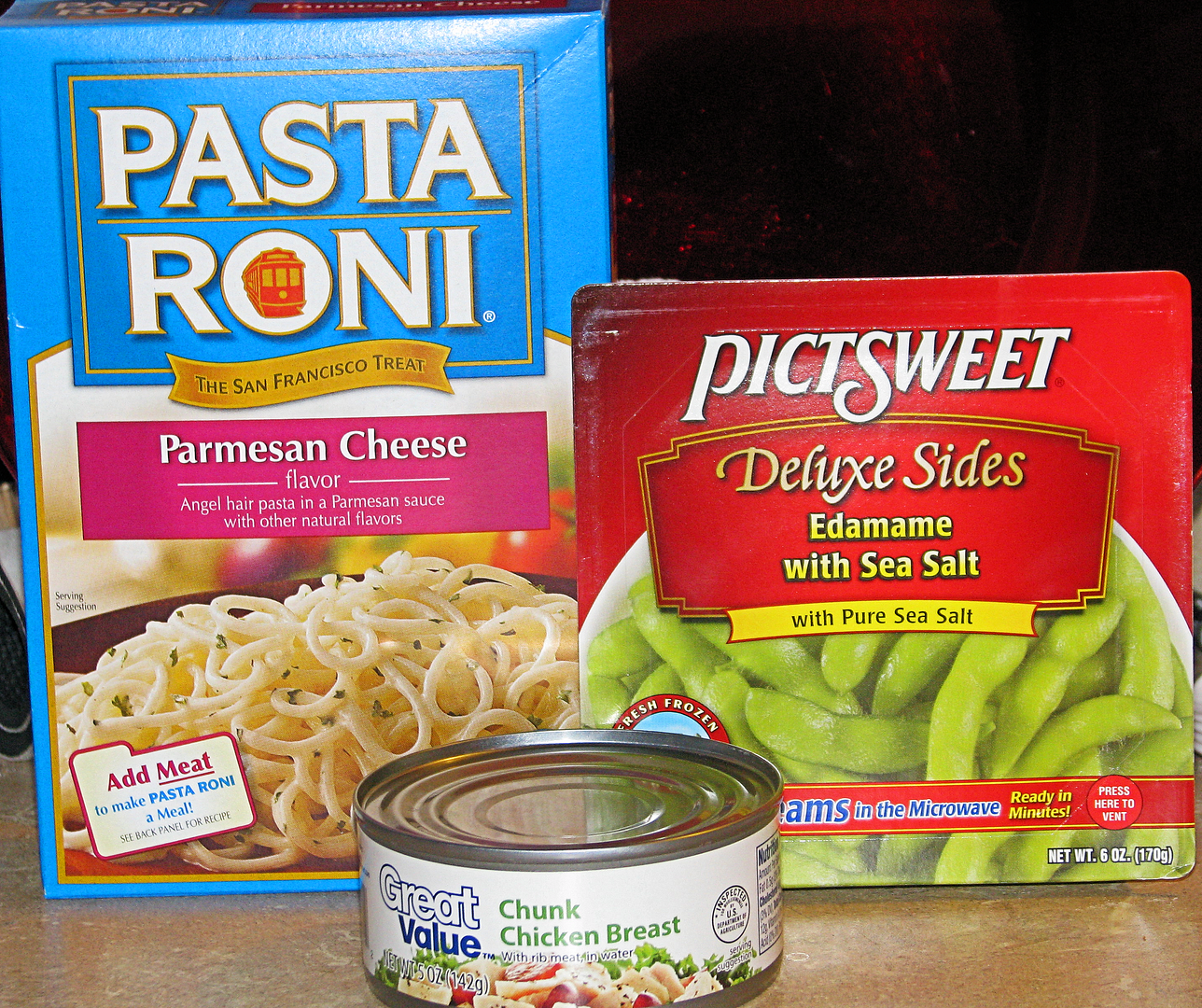 3.00 Dinner Edamame Parmesan Chicken Pasta Big Bear's Wife